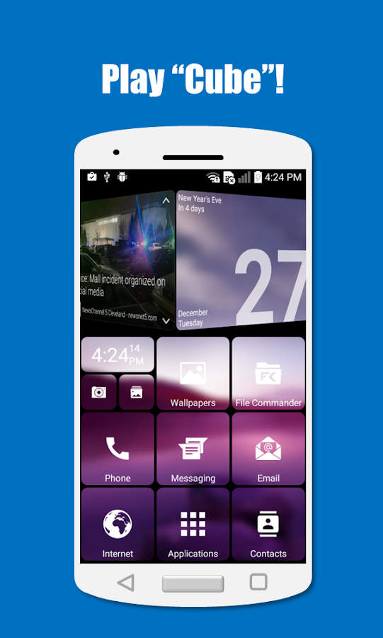 Download square home launcher for android free